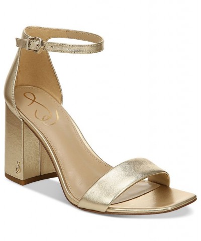 Women's Daniella Two-Piece Block-Heel Sandals PD04 $47.60 Shoes