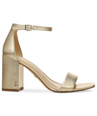 Women's Daniella Two-Piece Block-Heel Sandals PD04 $47.60 Shoes