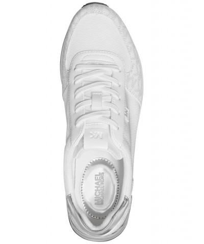 Women's Monique Trainer Lace-Up Sneakers White $45.22 Shoes