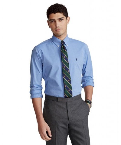 Classic-Fit Checked Poplin Shirt Blue End On End $41.85 Shirts