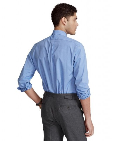 Classic-Fit Checked Poplin Shirt Blue End On End $41.85 Shirts