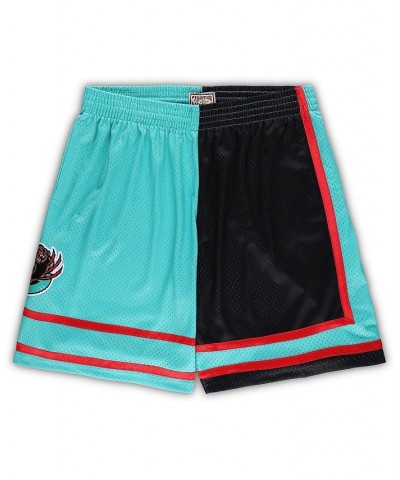 Men's Black, Turquoise Memphis Grizzlies Big and Tall Hardwood Classics Split Swingman Shorts $55.20 Shorts