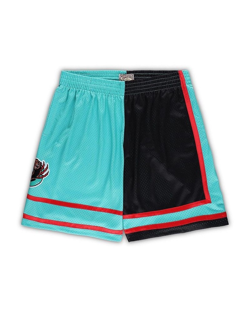 Men's Black, Turquoise Memphis Grizzlies Big and Tall Hardwood Classics Split Swingman Shorts $55.20 Shorts