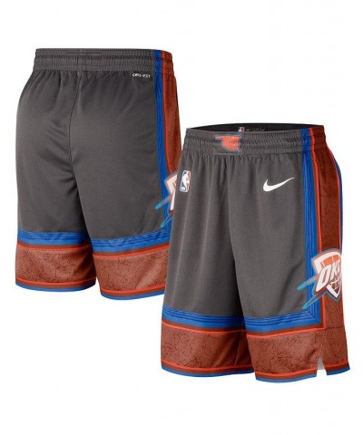 Men's Anthracite Oklahoma City Thunder 2022/23 City Edition Swingman Shorts $42.34 Shorts