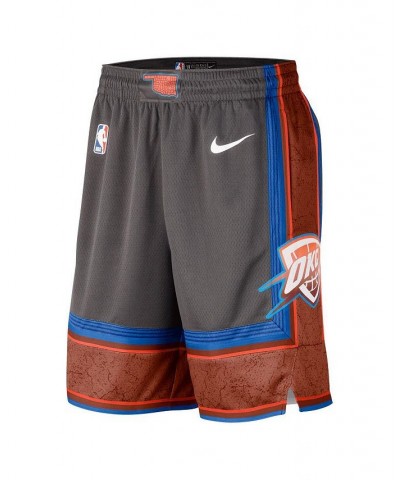 Men's Anthracite Oklahoma City Thunder 2022/23 City Edition Swingman Shorts $42.34 Shorts