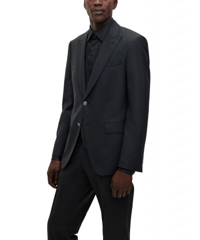 BOSS Men's Slim-Fit Micro-Patterned Wool Blend Suit, 2 Piece Set Black $352.95 Suits