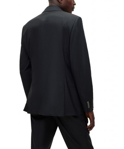 BOSS Men's Slim-Fit Micro-Patterned Wool Blend Suit, 2 Piece Set Black $352.95 Suits