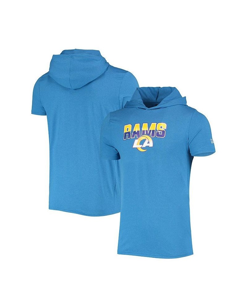 Men's Heathered Blue Los Angeles Rams Team Brushed Hoodie T-shirt $24.63 T-Shirts