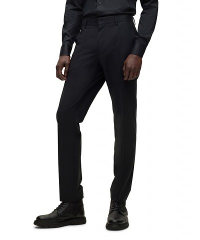 BOSS Men's Slim-Fit Micro-Patterned Wool Blend Suit, 2 Piece Set Black $352.95 Suits