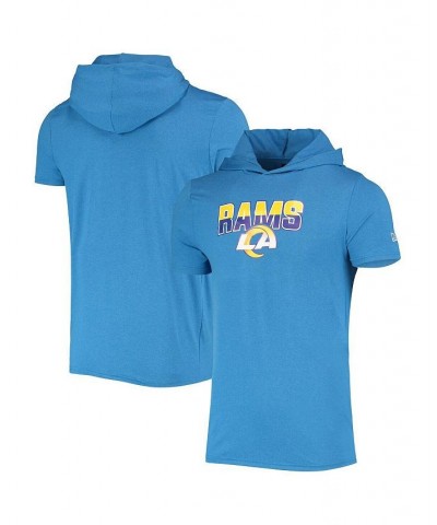 Men's Heathered Blue Los Angeles Rams Team Brushed Hoodie T-shirt $24.63 T-Shirts