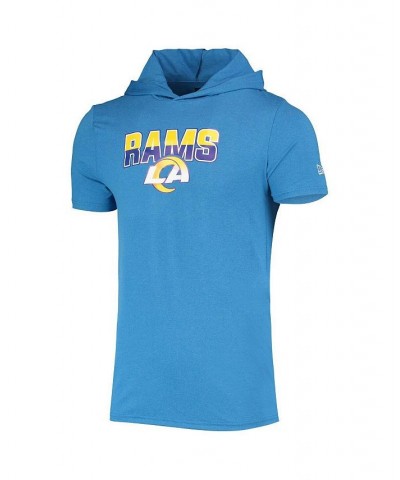 Men's Heathered Blue Los Angeles Rams Team Brushed Hoodie T-shirt $24.63 T-Shirts