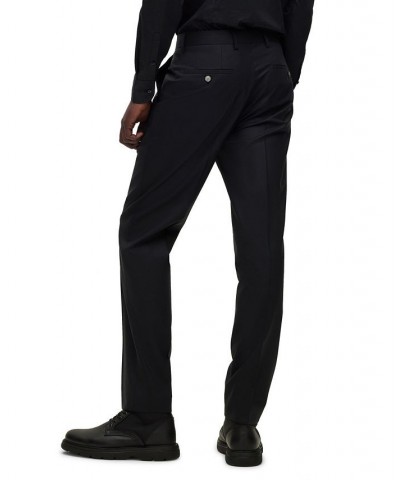 BOSS Men's Slim-Fit Micro-Patterned Wool Blend Suit, 2 Piece Set Black $352.95 Suits