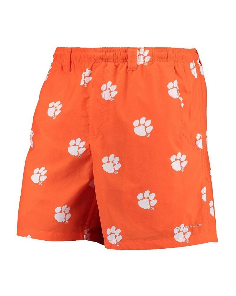 Men's Orange Clemson Tigers PFG Backcast II Omni-Shade Hybrid Shorts $32.44 Shorts