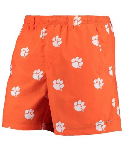 Men's Orange Clemson Tigers PFG Backcast II Omni-Shade Hybrid Shorts $32.44 Shorts