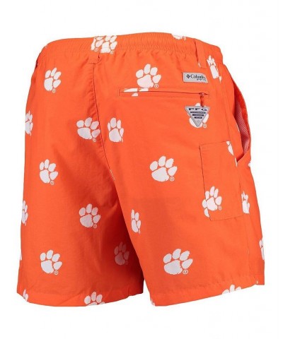 Men's Orange Clemson Tigers PFG Backcast II Omni-Shade Hybrid Shorts $32.44 Shorts