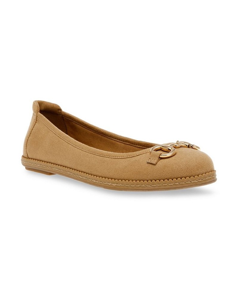 Women's Elysse Round Toe Flats PD02 $34.88 Shoes