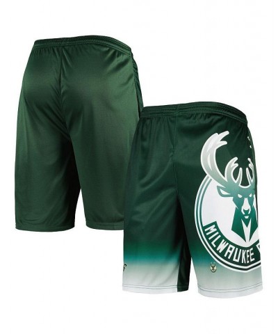 Men's Branded Hunter Green Milwaukee Bucks Graphic Shorts $21.84 Shorts