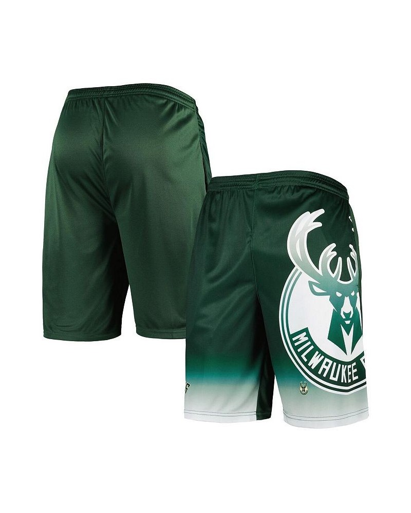 Men's Branded Hunter Green Milwaukee Bucks Graphic Shorts $21.84 Shorts