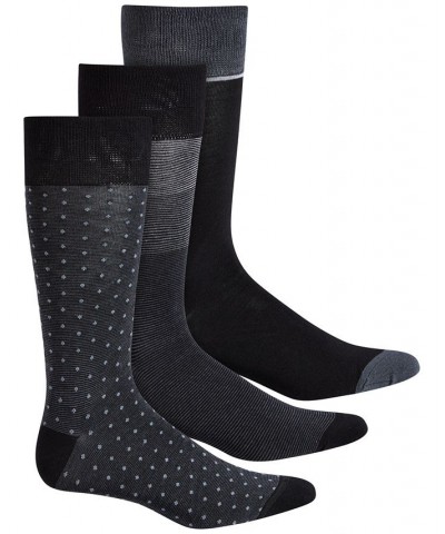 Perry Ellis 3-Pk. Men's Colorblocked Striped Socks Black $10.61 Socks