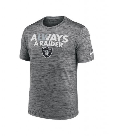 Men's Anthracite Las Vegas Raiders Local Velocity T-shirt $19.20 T-Shirts