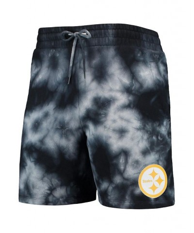 Men's Black Pittsburgh Steelers Tie-Dye Shorts $35.69 Shorts