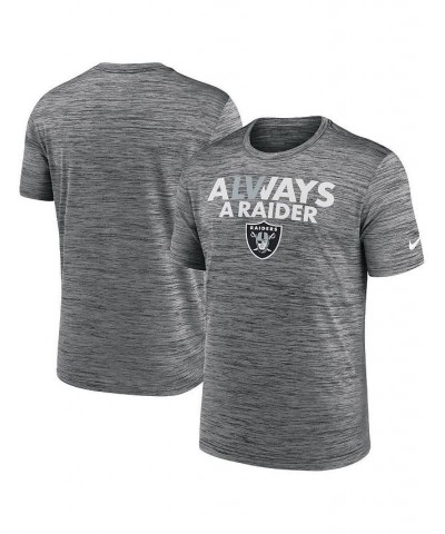 Men's Anthracite Las Vegas Raiders Local Velocity T-shirt $19.20 T-Shirts