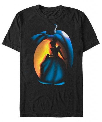 Disney Men's Cinderella Carved Pumpkin Short Sleeve T-Shirt Black $19.59 T-Shirts