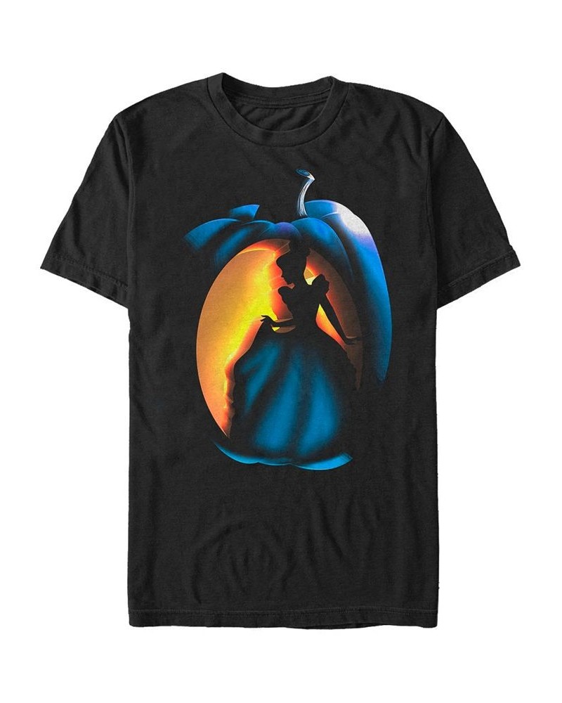 Disney Men's Cinderella Carved Pumpkin Short Sleeve T-Shirt Black $19.59 T-Shirts