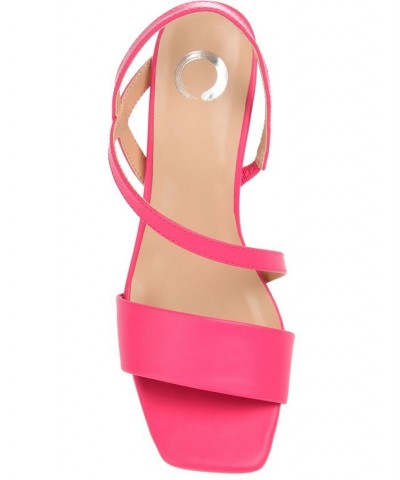 Women's Lirryc Strappy Sandals Pink $36.90 Shoes