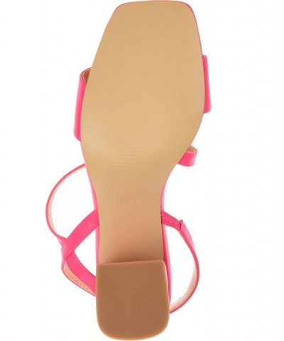 Women's Lirryc Strappy Sandals Pink $36.90 Shoes