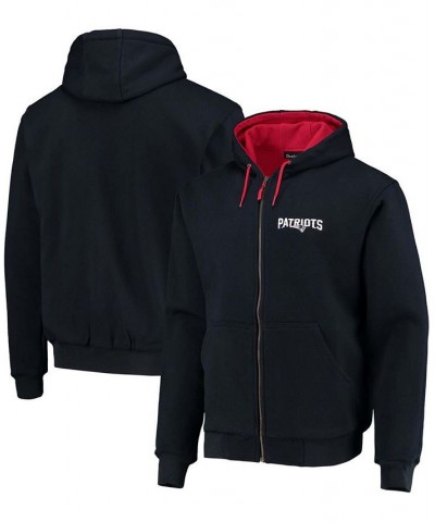 Men's Navy New England Patriots Craftsman Thermal Lined Full-Zip Hoodie $38.85 Sweatshirt