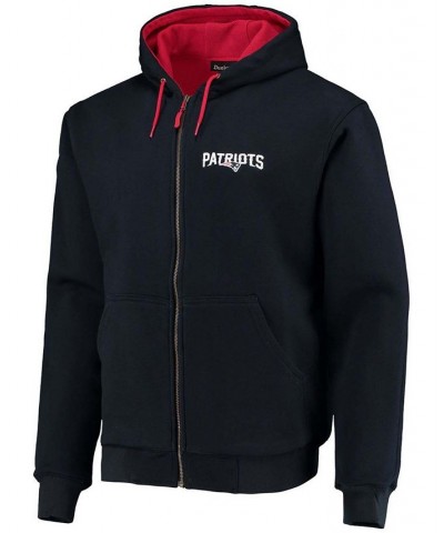 Men's Navy New England Patriots Craftsman Thermal Lined Full-Zip Hoodie $38.85 Sweatshirt