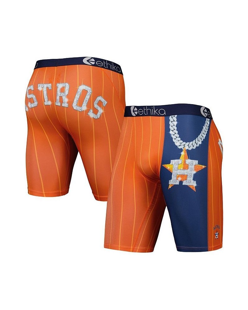 Men's Orange Houston Astros Slugger Boxers $15.75 Underwear