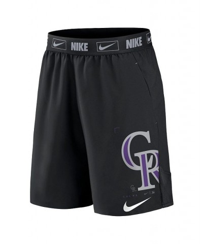 Men's Black Colorado Rockies Bold Express Performance Shorts $24.75 Shorts