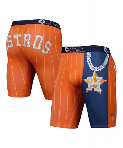 Men's Orange Houston Astros Slugger Boxers $15.75 Underwear