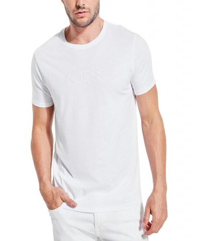 Men's Embroidered Logo T-shirt White $19.60 T-Shirts