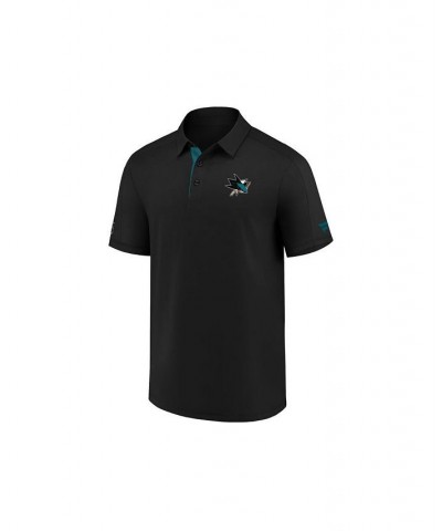 San Jose Sharks Men's Locker Room Performance Polo $40.80 Polo Shirts