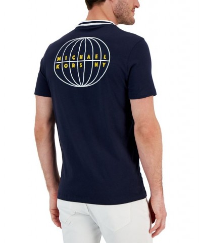 Men's Modern-Fit MK Global Graphic Pocket T-Shirt Blue $19.88 T-Shirts