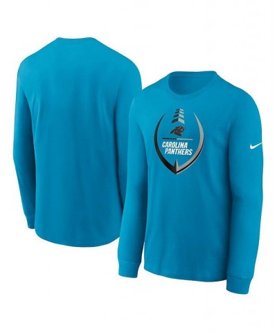 Men's Blue Carolina Panthers Icon Legend Long Sleeve T-shirt $30.79 T-Shirts