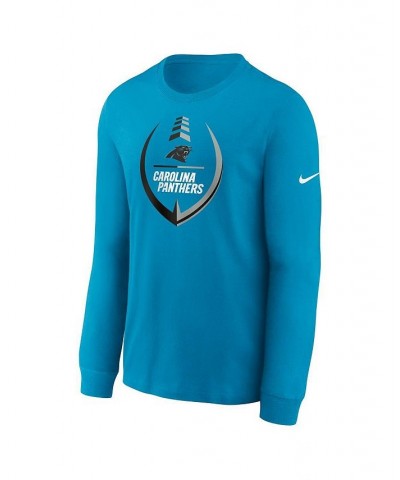 Men's Blue Carolina Panthers Icon Legend Long Sleeve T-shirt $30.79 T-Shirts