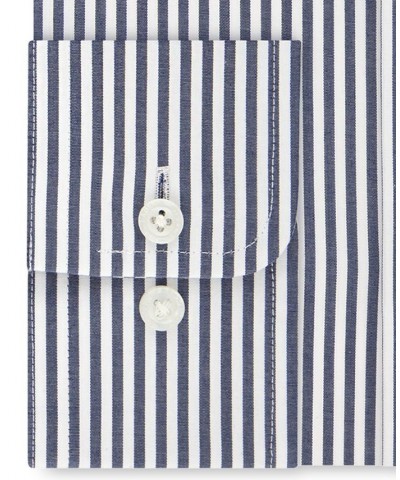 Men's Regular-Fit Ultraflex Stripe Dress Shirt Blue $21.62 Dress Shirts