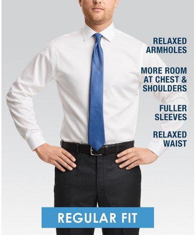 Men's Regular-Fit Ultraflex Stripe Dress Shirt Blue $21.62 Dress Shirts