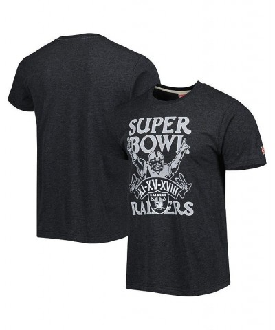 Men's Charcoal Las Vegas Raiders Super Bowl Classics Tri-Blend T-shirt $15.17 T-Shirts