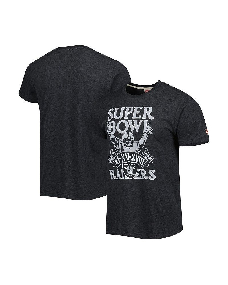 Men's Charcoal Las Vegas Raiders Super Bowl Classics Tri-Blend T-shirt $15.17 T-Shirts