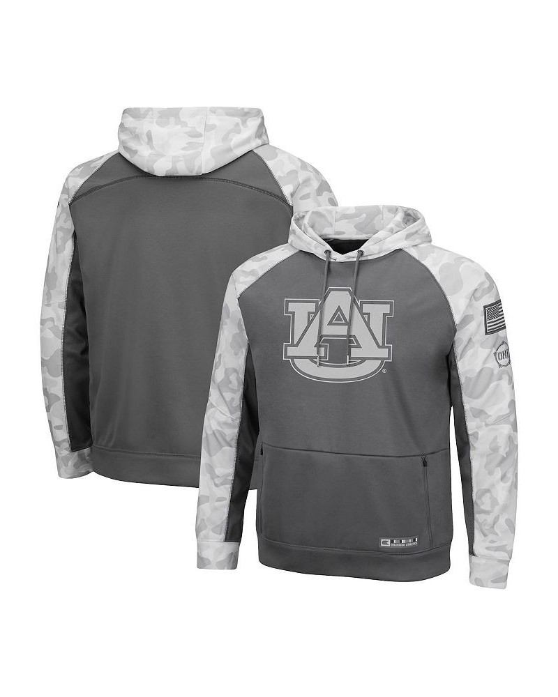 Men's Gray, Arctic Camo Auburn Tigers OHT Military-Inspired Appreciation Tonal Raglan Pullover Hoodie $36.80 Sweatshirt