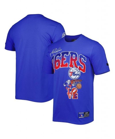 Men's Royal Philadelphia 76ers Hometown Chenille T-shirt $35.00 T-Shirts