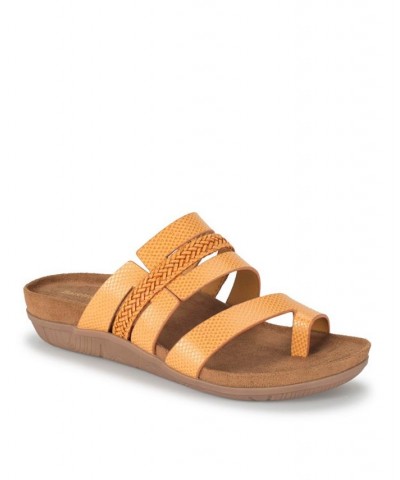 Women's Jorry Slide Sandal Yellow $38.71 Shoes