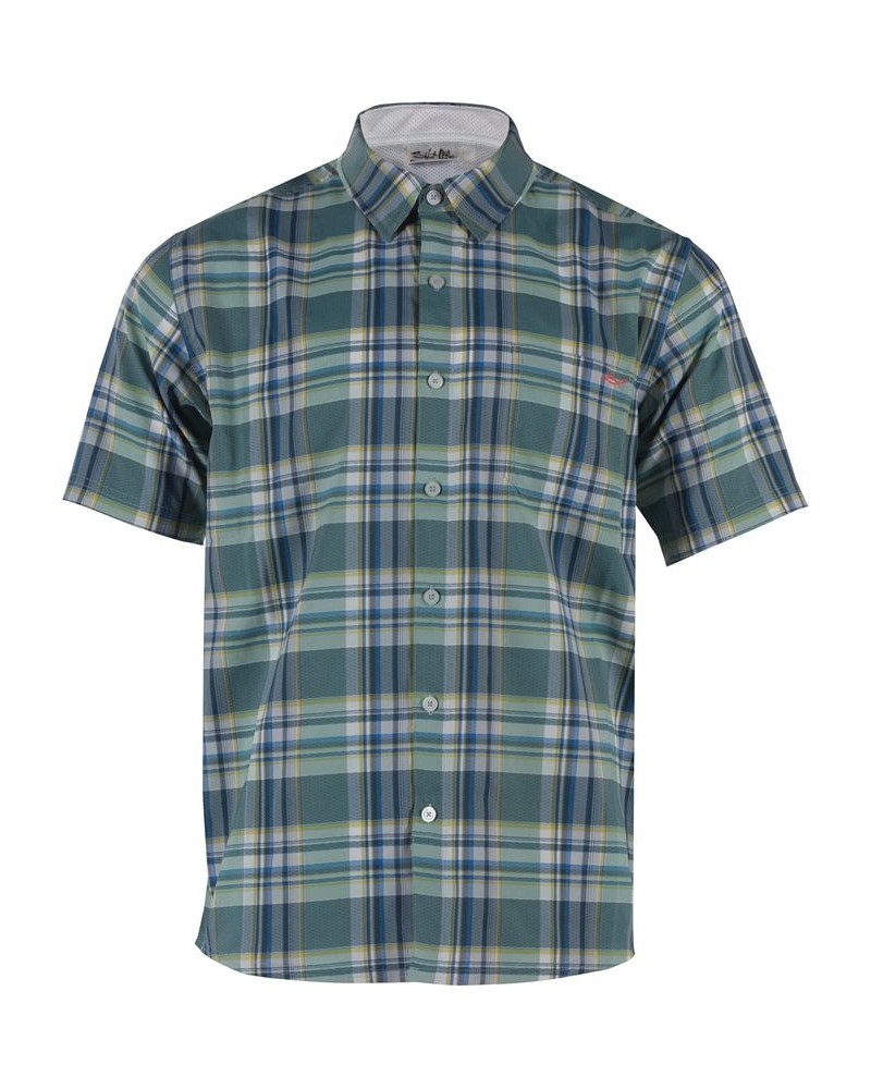 Men's The Reels Plaid Woven Shirt Green $36.08 Shirts