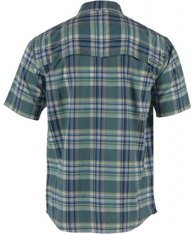 Men's The Reels Plaid Woven Shirt Green $36.08 Shirts