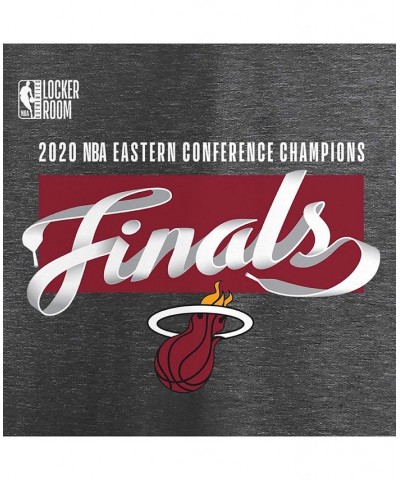 Men's Heathered Charcoal Miami Heat 2020 Eastern Conference Champions Locker Room T-shirt $18.00 T-Shirts